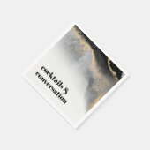 Moderne Abstracte cocktails en gesprekspartner Servet (Hoek)