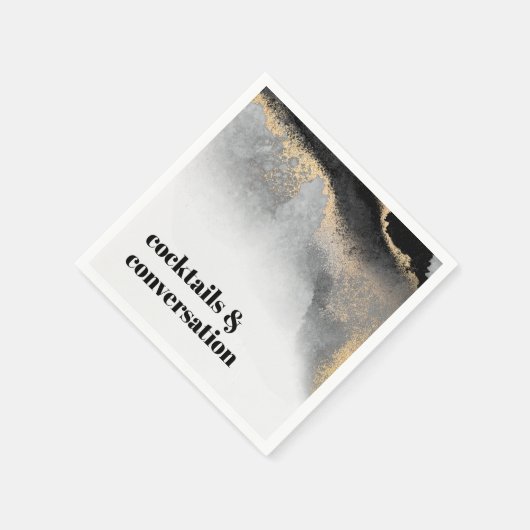 Moderne Abstracte cocktails en gesprekspartner Servet (Hoek)