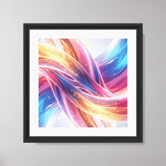 Moderne abstracte compositie vol licht cavas canvas afdruk (Voorkant)