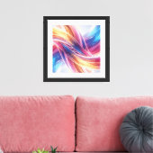 Moderne abstracte compositie vol licht cavas canvas afdruk (Insitu (Woonkamer))