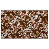 Moderne Abstracte Confetti afdrukken, chocoladebru Stof (Fat Quarter)