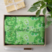 Moderne Abstracte Confetti afdrukken, lieggroen Tissuepapier (Geschenk)