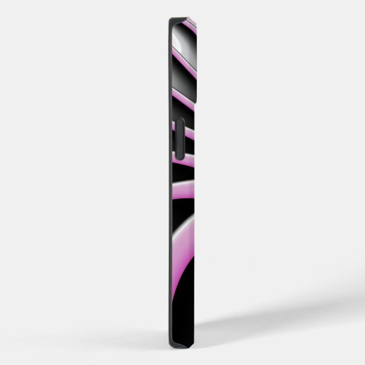 Moderne Abstracte Crazy Fractal Art Patroon Naam Case-Mate iPhone Case (Achterkant / Rechts)