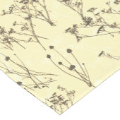 Moderne Abstracte Cream Beige Wildflower Korte Tafelloper (Hoek)