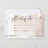 Moderne abstracte creditcard voor Logo toevoegen (Achterkant)