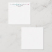 Moderne Abstracte curven Modern Style Trendy Notitiekaartje (Voorkant / Achterkant)