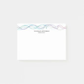 Moderne Abstracte curven Modern Style Trendy Post-it® Notes (Voorkant)