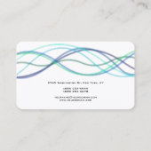 Moderne Abstracte curven Modern Style Trendy Visitekaartje (Achterkant)