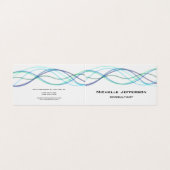 Moderne Abstracte curven Modern Style Trendy Visitekaartje (Buitenkant ongevouwen)