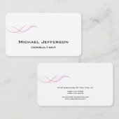 Moderne Abstracte curven Stijlvolle rendy Visitekaartje (Voorkant / Achterkant)