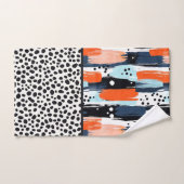 Moderne Abstracte Dalmatische Hond Abstract Patroo Bad Handdoek (Handdoek)