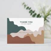 Moderne Abstracte dank voor uw kaarswerk Kaart (Staand voorkant)