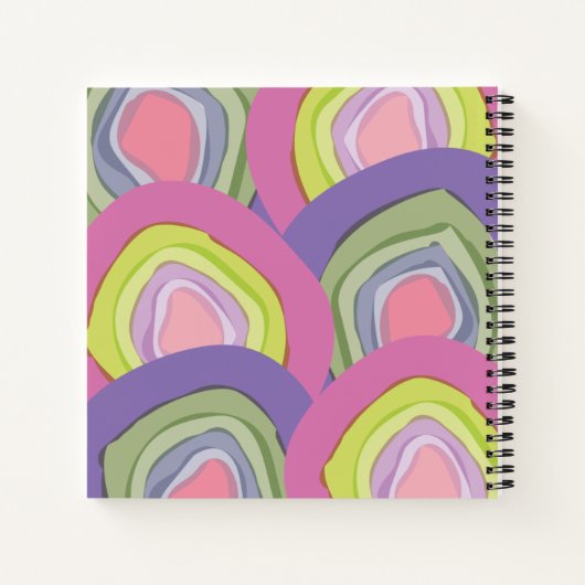 Moderne Abstracte Dankbaarheid Journaal naam Notitieboek (Achterkant)