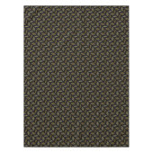 Moderne Abstracte Deco Patroon Zwart Goud Geometri Tafelkleed (Voorkant)