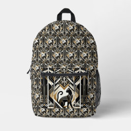 Moderne Abstracte decoratieve kat Bedrukte Rugzak