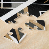 Moderne Abstracte Decoratieve Kat Jigsaw Puzzel (Zijkant)