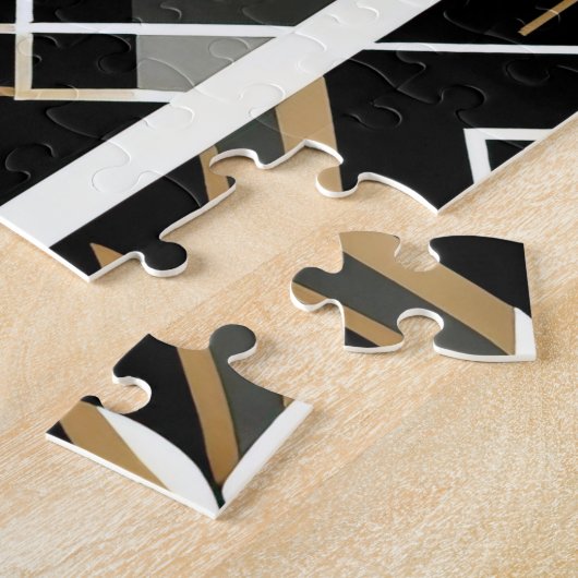 Moderne Abstracte Decoratieve Kat Jigsaw Puzzel (Zijkant)