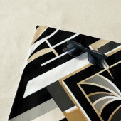 Moderne Abstracte decoratieve kat strandlaken (In situ)