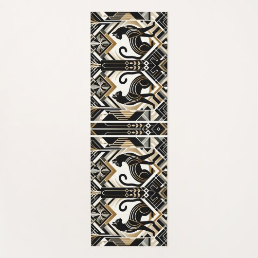 Moderne Abstracte decoratieve kat yogamat (Voorkant)