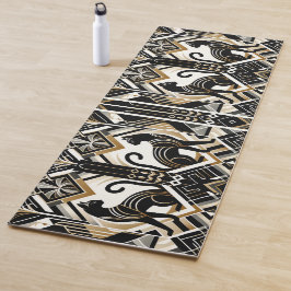 Moderne Abstracte decoratieve kat yogamat
