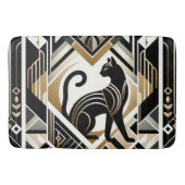 Moderne Abstracte decoratieve kattenbadmat Badmat (Voorkant)
