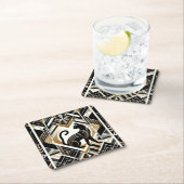 Moderne Abstracte Decorative Kat Papier Coaster Kartonnen Onderzetters (Insitu)
