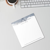 Moderne Abstracte Deep Grey Waterverf kalligrafie Notitieblok