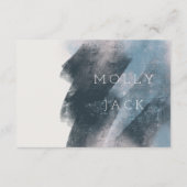 MODERNE ABSTRACTE DETAILS KAART (NAVY/BLUSH) (Achterkant)