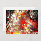 Moderne Abstracte digitale kunst Briefkaart (Voorkant / Achterkant)