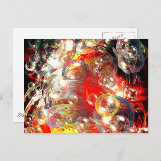 Moderne Abstracte digitale kunst Briefkaart (Voorkant / Achterkant)