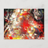 Moderne Abstracte digitale kunst Briefkaart (Voorkant)