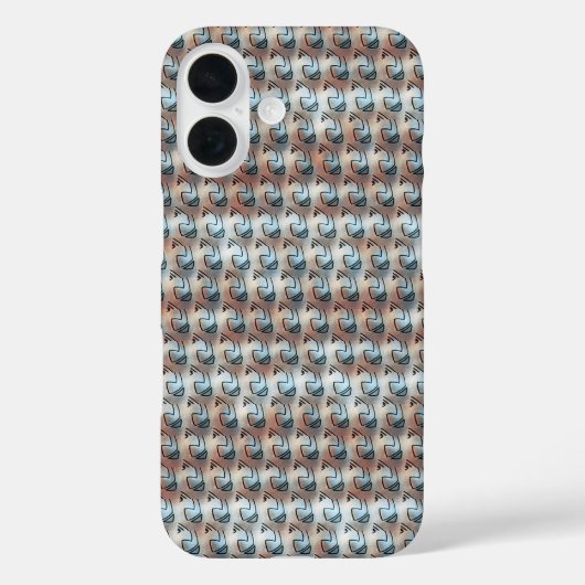 Moderne abstracte digitale patroonontwerp 1241 Case-Mate iPhone case (Achterkant)