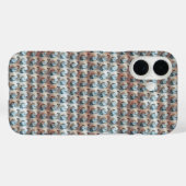 Moderne abstracte digitale patroonontwerp 1241 Case-Mate iPhone case (Achterkant (horizontaal))
