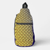 Moderne abstracte digitale patroonontwerp 1243 sling bag (Voorkant)