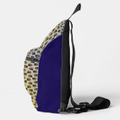 Moderne abstracte digitale patroonontwerp 1243 sling bag (Rechts)