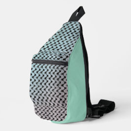 Moderne abstracte digitale patroonontwerp 1246 sling bag