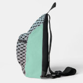 Moderne abstracte digitale patroonontwerp 1246 sling bag (Rechts)