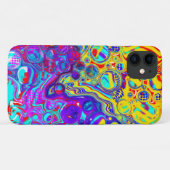 Moderne Abstracte digitale vloeistof Case-Mate iPhone Case (Achterkant (horizontaal))