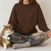 Moderne Abstracte Donkere Melkweg Aquarel Kunst  Leggings