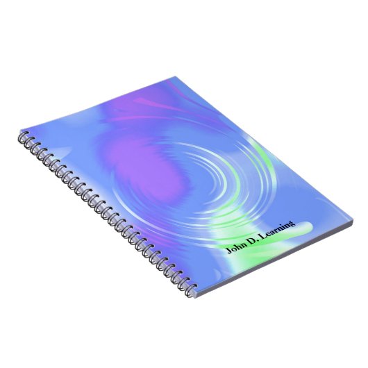 Moderne Abstracte Draaiende Ontwerp Notitieboek (Rechterzijde)