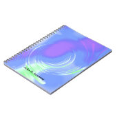 Moderne Abstracte Draaiende Ontwerp Notitieboek (Linkerzijde)