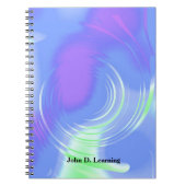 Moderne Abstracte Draaiende Ontwerp Notitieboek (Voorkant)