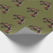 Moderne Abstracte draak Cadeaupapier (Hoek)