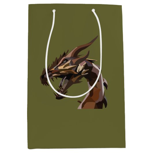 Moderne Abstracte draak Medium Cadeauzakje (Voorkant)
