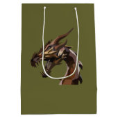 Moderne Abstracte draak Medium Cadeauzakje (Achterkant)