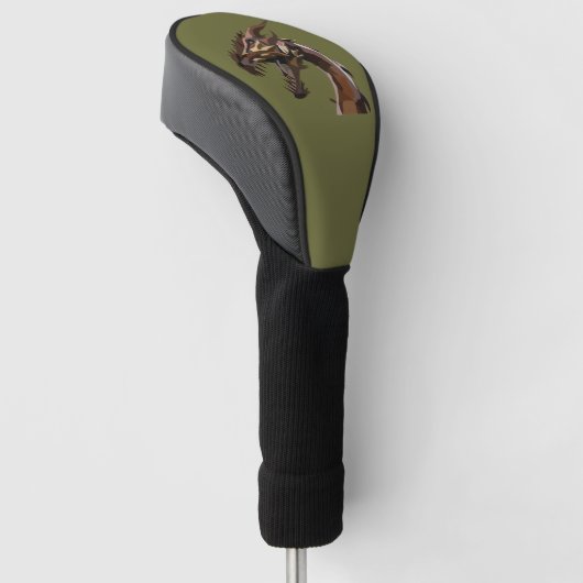 Moderne Abstracte Drakenkunst Golfheadcover (Schuin)