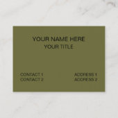 Moderne Abstracte Drakenkunst Visitekaartje (Achterkant)