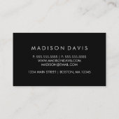 Moderne Abstracte Driehoek Paarse Waterverf Visitekaartje (Achterkant)