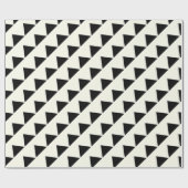 Moderne Abstracte driehoek van het zwarte voorarti Cadeaupapier (Vlak)