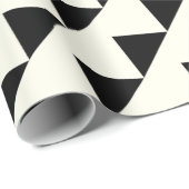 Moderne Abstracte driehoek van het zwarte voorarti Cadeaupapier (Rol Hoek)